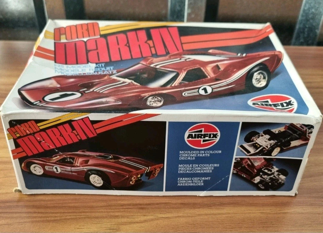 Vintage Airfix 1:25 Ford Mark IV Model Kit Series 6 982 Complete Unassembled